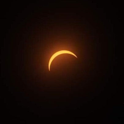 Photo of a partial eclipse.